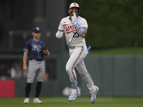 Royce Lewis didn't realize his latest homer for the Twins made a .